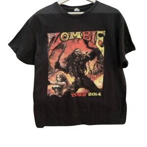 Rob Zombie Tour 2014 Black T-Shirt